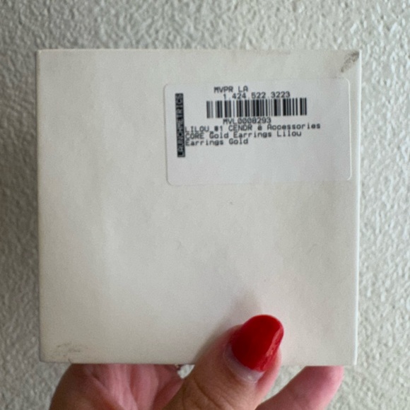 NEW Cendre Gold Circle Lilou Earrings - Picture 7 of 7